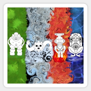 The elements 4 Sticker